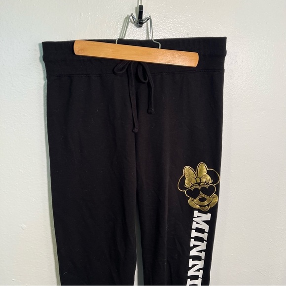 Disney Sweatpants Black Gold Minnie Mouse S - Picture 3 of 11